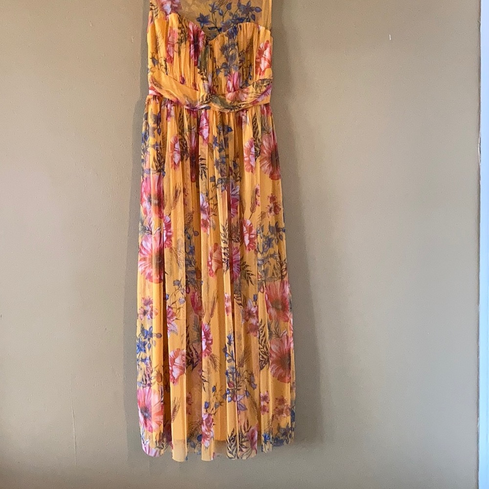 CANDALITE SL FLRL ILLUSION ROUCH WST MESH DRESS